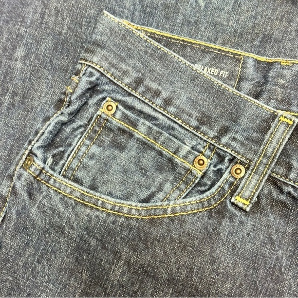 Nautica jeans co Relaxed fit dark wash denim Men's Blue Jeans 40x32 Y2K vintage - Picture 10 of 15